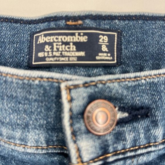 Abercrombie & Fitch Dark Blue Flare  High Rise Jeans Size 29 - Picture 3 of 8